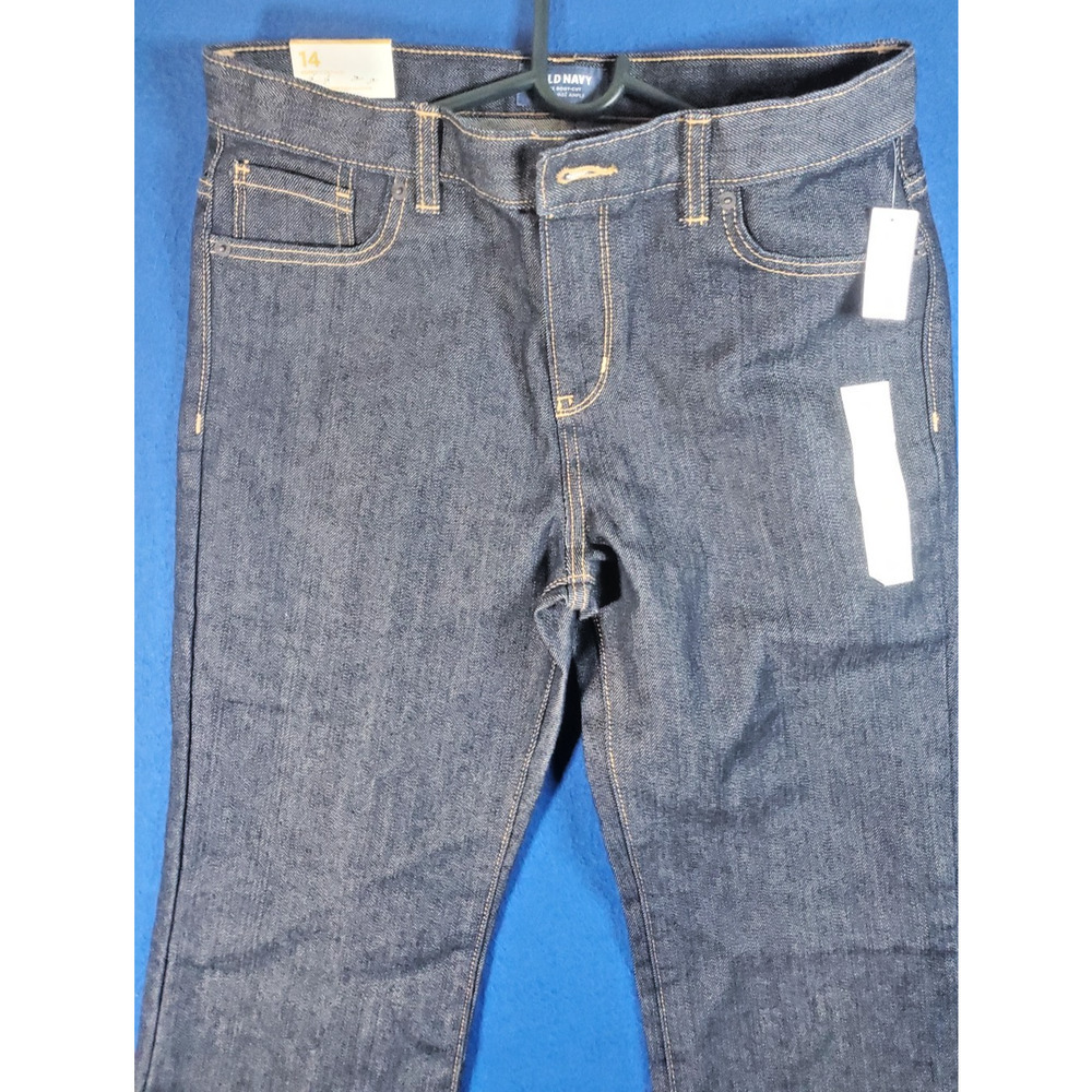 Old Navy Loose Boot-Cut Husky Women's Denim Jeans Size 14 straight Thigh - Picture 2 of 16
